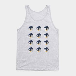 pinguino tierno con cabello Tank Top